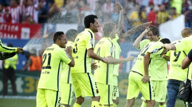 Шампионската радост на Барселона зад кулисите (СНИМКИ, ВИДЕО)