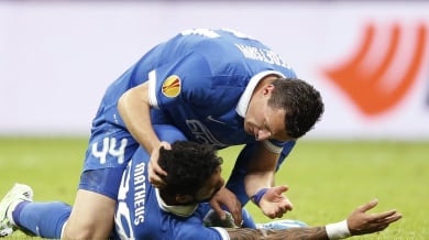 Нападател на Днепър със счупен нос след финала в Лига Европа