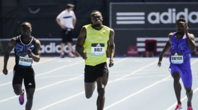 Болт с титла, но без рекорд на 200 метра в Ню Йорк 