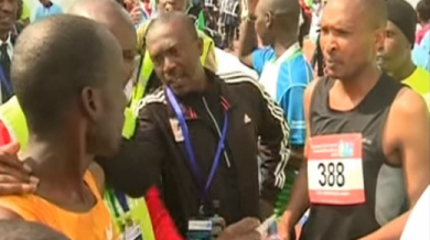 Арестуваха маратонец след състезание, не бил изпотен и уморен (ВИДЕО)