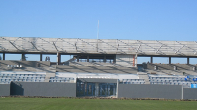 Стадионът на Верея с модерна трибуна с 1214 места