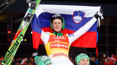Фен с камила на ски-скоковете, Превц спечели във Вилинген