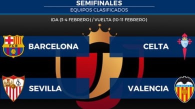 Барселона среща Валенсия на 1/2-финалите за Купата