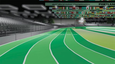 Портланд изгради за 10 дни пистата за Световното в зала (ВИДЕО)