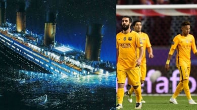 Барселона потъна като Титаник
