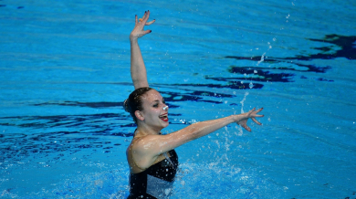 Златина Димитрова 17-а на европейското по синхронно плуване