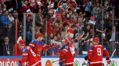 Русия размаза Дания на световното по хокей