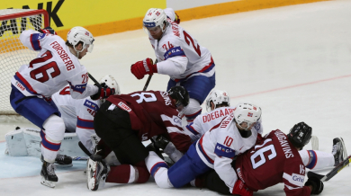 Норвегия би Латвия, но отпадна от световното по хокей