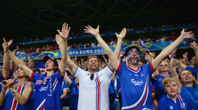Само 650 исландци не гледали мача с Англия