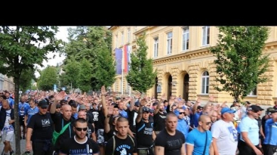 Ето как "сините" фенове изумиха словенците (ВИДЕО)