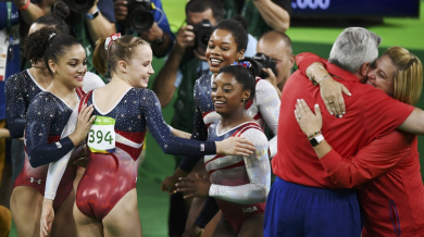 САЩ спечели отборния многобой в гимнастиката