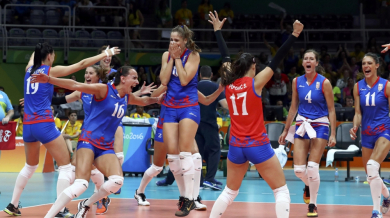 Волейболистките на Сърбия за първи път на полуфинал