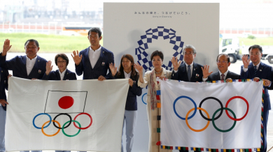 Олимпийският флаг пристигна в Токио