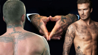 Татуировките на Бекъм оживяват (ВИДЕО)
