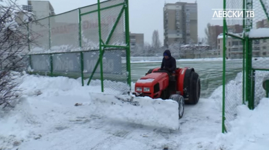 Сняг проваля първата тренировка на Левски?