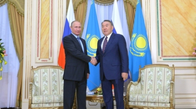 Путин и Назарбаев се качиха на ски