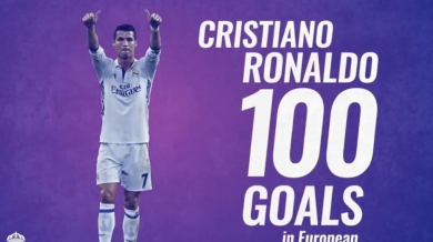 Роналдо отново е в друга орбита, заби 100 гола в Европа (ВИДЕО)