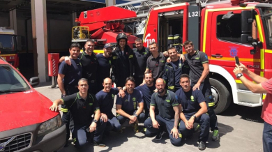 Джокович стана пожарникар, зарадва сина си