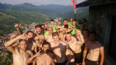 Играчите на Витоша в приповдигнато настроение след жребия за Първа лига