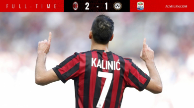 Калинич с първи два гола при победа на Милан (ВИДЕО)