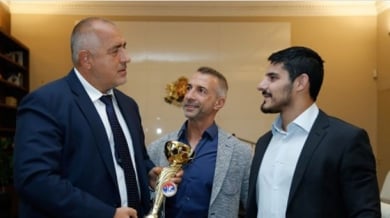 Бойко Борисов се срещна с европейския шампион Тодор Събев