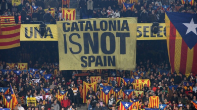Испанският футбол с позиция за независимостта на Каталуния 