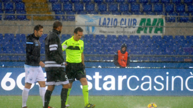 Дъждовете в Италия отложиха мача на Лацио