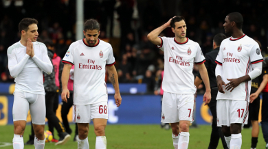 Милан без шестима основни играчи срещу Риека