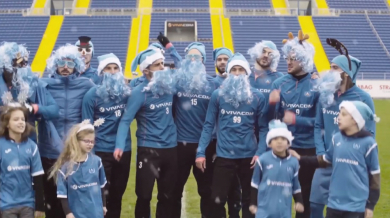 Левски зарадва феновете със забавно клипче, футболисти сложиха сини бради (ВИДЕО)