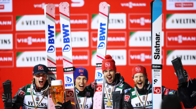 Норвегия с четвърта световна титла по ски полети