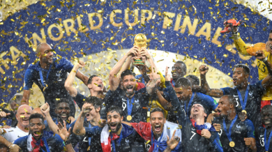Всички световни шампиони по футбол, Франция изравни Аржентина по титли