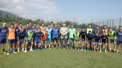 Красен Кралев посети подготвителен лагер от Програмата за развитие на детско-юношеския футбол