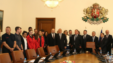 Кралев представи на премиера Борисов българските медалисти от Олимпиадата