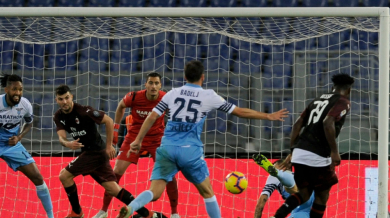 Лацио се спаси в края срещу Милан и остана четвърти (ВИДЕО)