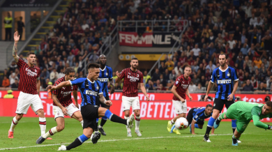 Интер триумфира в дербито на Милано и е на върха ВИДЕО