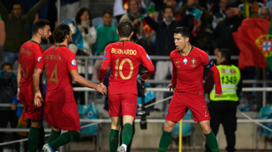 Роналдо избухна и доближи Португалия до Европейското ВИДЕО