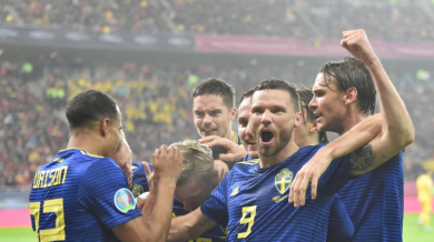 Швеция на Евро 2020 след победа насред Румъния