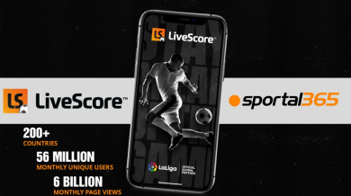 Sportal365 и LiveScore предоставят всичко най-интригуващо и ново от света на спорта