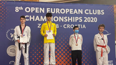 Медали за България от европейското клубно първенство по таекуондо