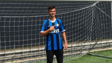 Юношески национал с първи гол за Интер