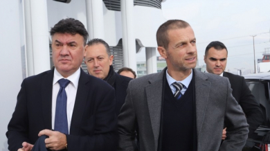 Шефът на УЕФА щастлив от победата на Боби Михайлов