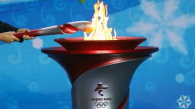 Олимпийският огън е в Пекин
