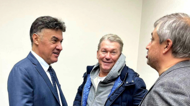 Боби Михайлов с двама носители на "Златната топка"