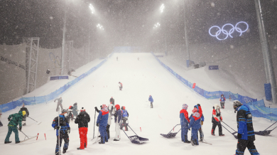 Отложиха състезание на Олимпиадата заради силен снеговалеж