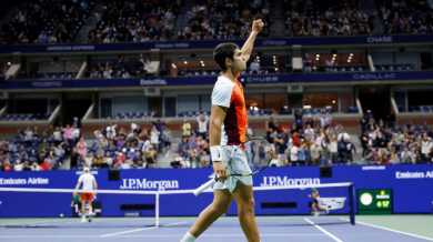 Карлос Алкарас на 1/2-финал на US Open след среднощна битка и рекорд