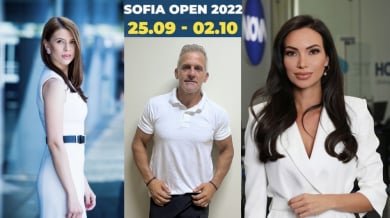 Йордан Йовчев и две лица на NOVA в отбора от посланици на Sofia Open 2022