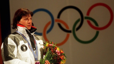 Олимпийската шампионка Екатерина Дафовска празнува