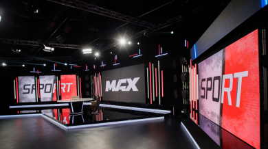 Спортните канали MAX Sport вече се излъчват от ново, по-модерно високотехнологично студио