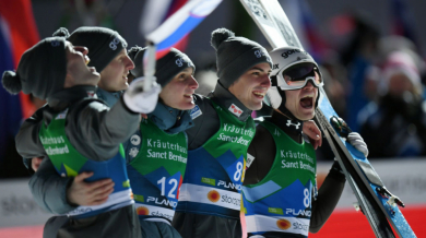 Словения с отборната титла на Световното по ски скокове