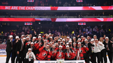 Канада с рекордна световна титла по хокей на лед